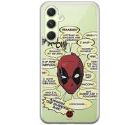 ERT GROUP mobile phone case for Samsung A54 5G original and officially Licensed Marvel pattern Deadpool 008 optimally adapted to the shape of the mobile phone, partially transparent