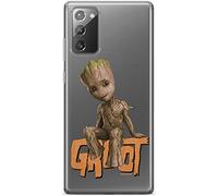 ERT GROUP mobile phone case for Samsung GALAXY NOTE 20 original and officially Licensed Marvel pattern Groot 005 optimally adapted to the shape of the mobile phone, partially transparent