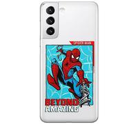 ERT GROUP mobile phone case for Samsung S21 original and officially Licensed Marvel pattern Spider Man 041 optimally adapted to the shape of the mobile phone, partially transparent