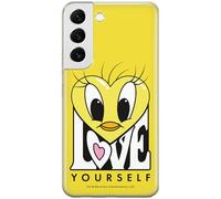 ERT GROUP mobile phone case for Samsung S22 PLUS original and officially Licensed Looney Tunes pattern Tweety 015 optimally adapted to the shape of the mobile phone, case made of TPU