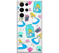 ERT GROUP mobile phone case for Samsung S22 ULTRA original and officially Licensed Disney pattern Alice 011 optimally adapted to the shape of the mobile phone, partially transparent