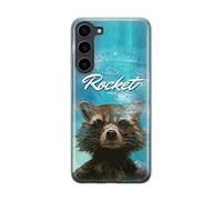 ERT GROUP mobile phone case for Samsung S23 original and officially Licensed Marvel pattern Rocket 006 optimally adapted to the shape of the mobile phone, case made of TPU