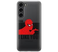 ERT GROUP mobile phone case for Samsung S23 original and officially Licensed Marvel pattern Spider Man 034 optimally adapted to the shape of the mobile phone, partially transparent