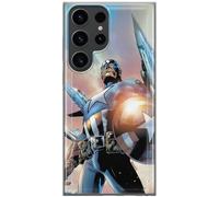 ERT GROUP mobile phone case for Samsung S23 ULTRA original and officially Licensed Marvel pattern Captain America 015 optimally adapted to the shape of the mobile phone, case made of TPU