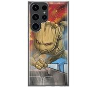 ERT GROUP mobile phone case for Samsung S23 ULTRA original and officially Licensed Marvel pattern Groot 003 optimally adapted to the shape of the mobile phone, case made of TPU