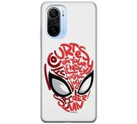 ERT GROUP mobile phone case for Xiaomi MI 11i/ REDMI K40/K40 PRO/POCO F3/ F3 PRO original and officially Licensed Marvel pattern Spider Man 022, partially transparent