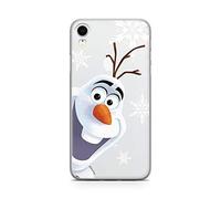 ERT Group Original Disney Frozen TPU Case for iPhone XR, Liquid Silicone Cover, Flexible and Slim, Protective for Screen, Shockproof and Anti-Scratch Phone Case Transparent