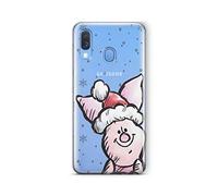 ERT GROUP Original Disney Winnie The Pooh TPU Case for Samsung Galaxy A40, Liquid Silicone Cover, Flexible and Slim, Protective for Screen, Shockproof and Anti-Scratch Phone Case Transparent