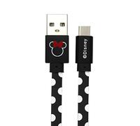 ERT GROUP USB-C 1m USB CABLE original and officially licensed Disney MINNIE KROPKI Black