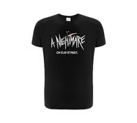 ERT GROUP Warner Bros. Nightmare of Elm Street 008, Men's Short-Sleeve T-shirt, 100% Cotton, Print, Size XL, Black, Seamless Design,