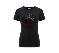 ERT GROUP Warner Bros. Nightmare of Elm Street 011, Women's Short-Sleeve T-shirt, 100% Cotton, Print, Size XS, Black, Seamless Design,