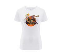 ERT GROUP Warner Bros. Space Jam 2, Space Jam 031, Women's Short-Sleeve T-Shirt, 100% Cotton, Print, Size M, White, Seamless Design, Smooth & Resilient Fabric for Everyday Ease