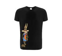ERT GROUP Warner Bros. Space Jam 2, Space Jam 035, Men's Short-Sleeve T-shirt, 100% Cotton, Double-sided print, Size XS, Black, Seamless Design, Smooth & Resilient Fabric for Everyday Ease