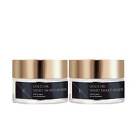 Erth Skin London Women's 2 x Anti-Wrinkle Night Moisturiser 24k Gold 50ml in Black | Size: 100ml Erth Skin London Black 100ml
