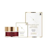 Erth Skin London Anti-Aging Night Trio: Retinol, Collagen Sheet Mask & Rose Pads In White White 3pc