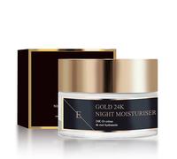 Luxury Anti-Wrinkle Night Moisturiser with 24K Gold and Vitamin A, 50ml, Lightweight Creamy Texture