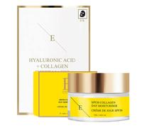 Erth Skin London Collagen Glow Set: SPF 50 Day Cream 50ml + Hydrating Face Sheet Mask in Natural