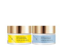 Daily Defense Duo SPF 30 Hyaluronic Acid Day Cream 50ml + SPF 50 Collagen Day Cream 50ml Erth Skin London White One Size
