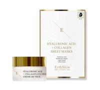 Erth Skin London Women's Hyaluronic Acid Sheet Mask + Pro Age Eye Cream 30ml - Hydrating Duo in White Erth Skin London White