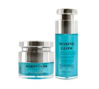 Erth Skin London Marine Glow Set: Vitamin C Serum 30Ml + Marine Collagen Cream 50Ml In White White One Size