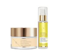 Erth Skin London Radiant Revival Duo Vitamin C Bio Brightening Moisturiser 50Ml + Bee Venom & Manuka Honey Elixir Serum 60Ml In White white One Size