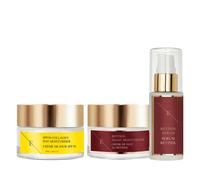 Erth Skin London Retinol Routine: Serum 60Ml , Night Cream 50Ml & Collagen Day Spf 50 In White White 3pc