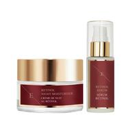 Erth Skin London Retinol Serum 30Ml + Night Moisturizer 50Ml - Anti-Aging Duo In White White 100g