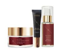 Retinol Trio: Serum60ml , Night Cream 50l + 24k Eye Cream 20ml Erth Skin London White 3pc