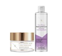 Two phase Makeup remover 150 ml + Hyaluronic acid & Collagen Day Cream 50ml Erth Skin London White One Size
