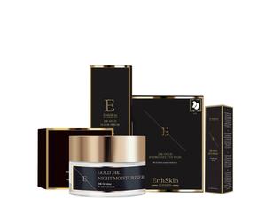 Erth Skin London Women's 24K Gold Complete Skincare Set (4 Pcs) in Clear