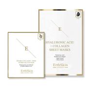 Collagen Glow: Hyaluronic Sheet Mask + Double Collagen Rose Eye Pads Erth Skin London White 250g