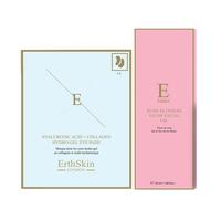 Glow Revival Set: Rose Oil 30ml+Hyaluronic acid Collagen Eye Pads Erth Skin London Natural One Size