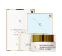 Erth Skin London Hydra Collagen Glow Set: Hyaluronic Sheet Mask, Hyaluronic Eye Cream 30Ml & Hyaluronic Acid Eye Pads In Natural Natural One Size