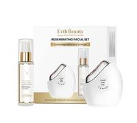 Erth Skin London Women's Regenerating Facial Set ( LED EMS Sculptor + HA Serum 60ml) in White Erth Skin London White
