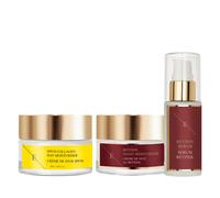 Retinol Routine: Serum 60ml , Night Cream 50ml & Collagen Day SPF 50 Erth Skin London White 3pc
