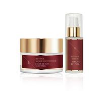 Erth Skin London Women's Retinol Serum 30ml + Night Moisturizer 50ml - Anti-Aging Duo in White