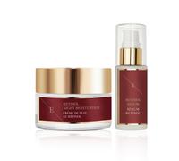 Erth Skin London Women's Retinol Serum 30ml + Night Moisturizer 50ml - Anti-Aging Duo in White Erth Skin London White