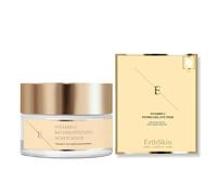 Erth Skin London Women's Vitamin C Glow Kit: Vitamin C Bio Moisturizer 50ml + Hydrogel Eye Pads in Gold Erth Skin London Gold