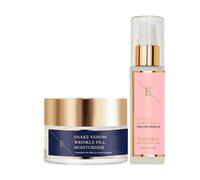 Erth Skin London Women's Wrinkle Fill Snake Venom Moisturiser 50ml + EGF Cell Effect Serum 60ml in White
