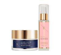 Erth Skin London Wrinkle Fill Snake Venom Moisturiser 50Ml + Egf Cell Effect Serum 60Ml In White White 100ml