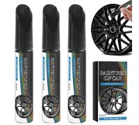 Erthenware Car Wheel Scratch Repair Pen, Car Scratch Repair Pen Set, Ca Wheel Scrach Repai Kit, Curb Rash & Scratc Reair, For All Cas (3 Pcs)
