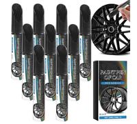 Erthenware Car Wheel Scratch Repair Pen, Car Scratch Repair Pen Set, Ca Wheel Scrach Repai Kit, Curb Rash & Scratc Reair, For All Cas (9 Pcs)