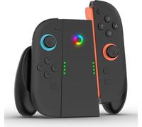 Ertisa Joy-Con Comfort Grip for NS Switch 2, NS Switch 2 Game Controller Grip Ergonomic Joystick Comfort Rubber Handle with Indicator Light, NS Switch 2 Accessories Gaming and Charging Grip, Anti-drop