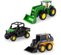 ERTL Iron John Deere Die-Cast Replicas-Includes Tractor, Gator,and Skid Steer Farm Toys with Collectible Display Box-John Deere Tractor, Ages 3 Years
