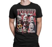 ERTr44yu Terrifer Horror Scary Crime Film Movie Retro Vintage Mens Womens T-Shirts Black