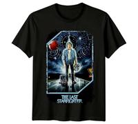 ERTr44yu The Last Starfighter (1984) Movie Poster Inspired T-Shirt Black