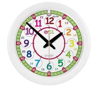 ertt EasyRead Time Teacher Kids Wall Clock - Learn The Time Children's Clocks - Teaching Clocks For Children For Classroom, Bedroom, Home-schooling - Learning Clock For Kids With Rainbow Face (29cm)