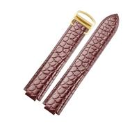 ERTYUYFG Compatible With Cartier Blue Balloon WSBB0025 69012Z4 | Crocodile Leather Watch Strap Men 42mm Women Watchband Screw Buckle