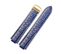 ERTYUYFG Compatible With Cartier Blue Balloon WSBB0025 69012Z4 | Crocodile Leather Watch Strap Men 42mm Women Watchband Screw Buckle