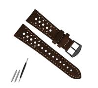 ERTYUYFG Compatible With Casio Forester FT-500WC AW-80V W-220HF, 19mm Vintage Cowhide Leather Strap, Retro Watch Band Replacement